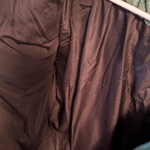 C29 ZARA Corduroy Green Down Puffer Jacket - Picture 5 of 7